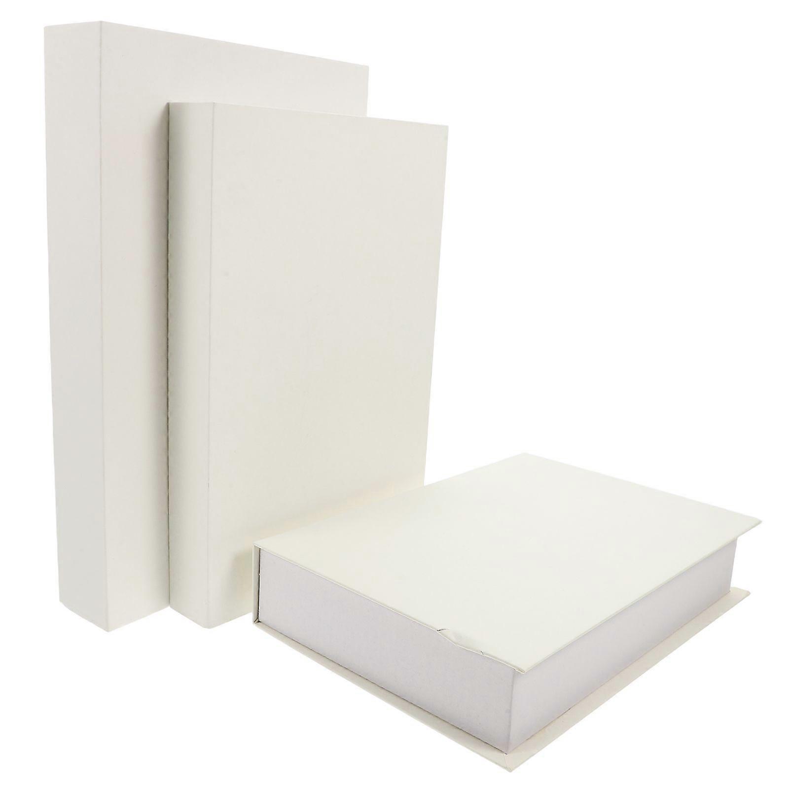 3pcs Faux Book Stack Decorative Blank Books for Home Coffee Table Bookshelf Decor Fake Book Models Imitation Book Ornaments