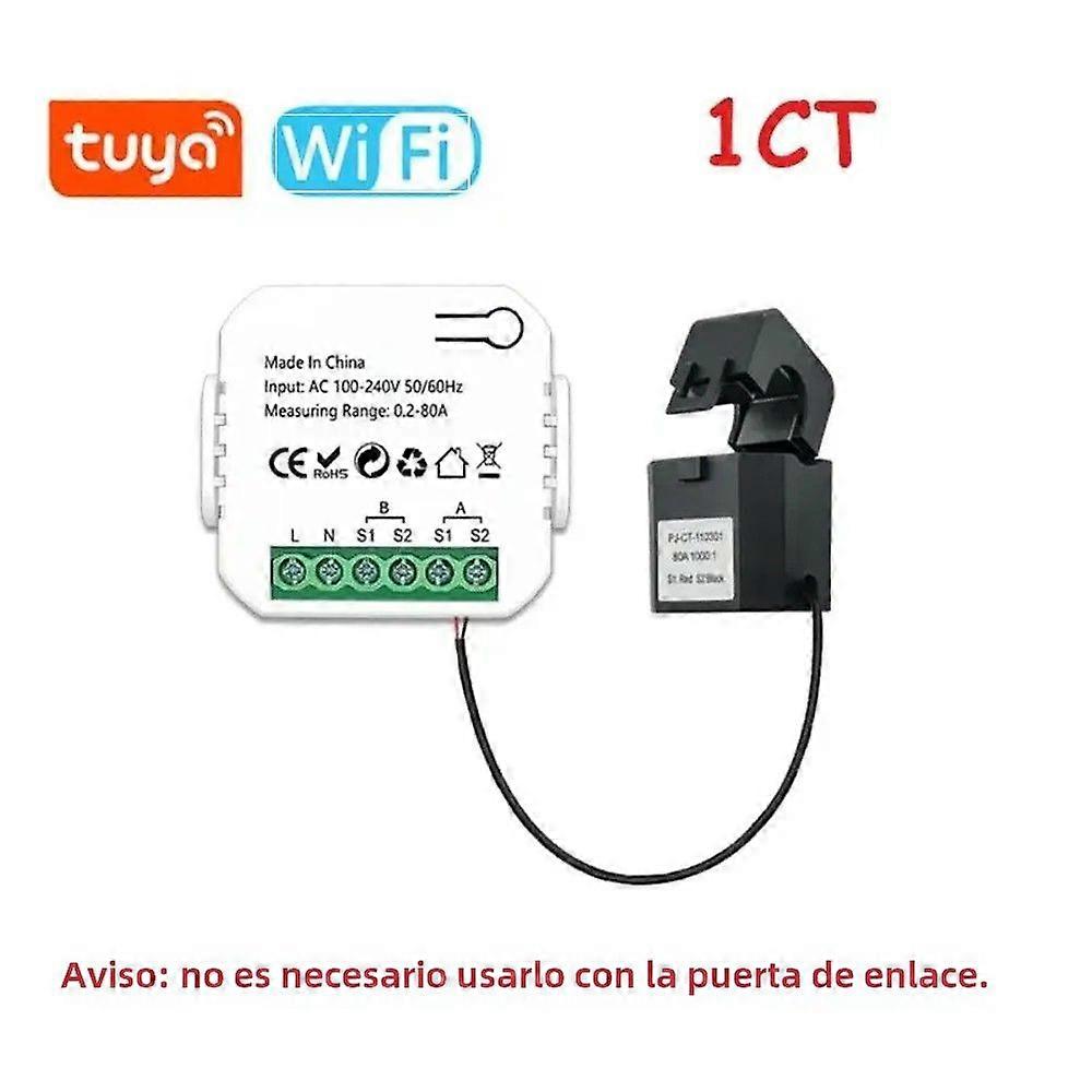 Tuya Smart WiFi/Zigbee Energy Meter for Solar PV System, Two-Way Monitoring of Energy Production and Consumption