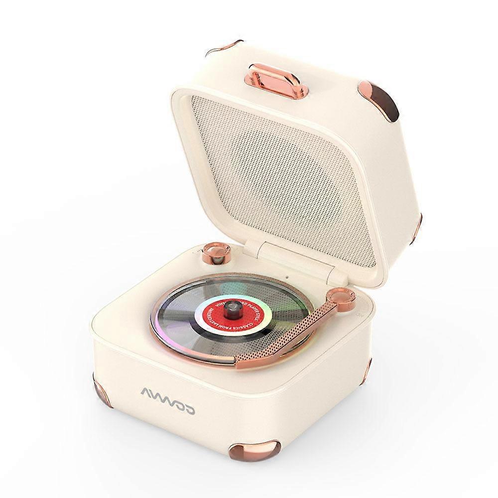 AVWOO A17 Mini Colorful Light Retro Gramophone Bluetooth Speaker