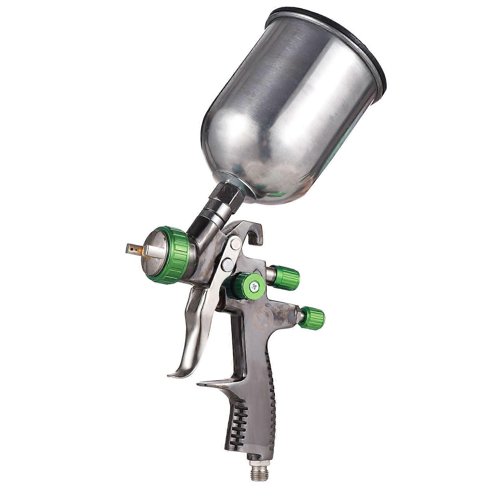 LVLP Feed Air Spray Gun Mini Paint Spraying Gun Kit 1.3mm Nozzle 600ml Fluid Cup Air Paint Sprayer for Painting Car Furniture Wall