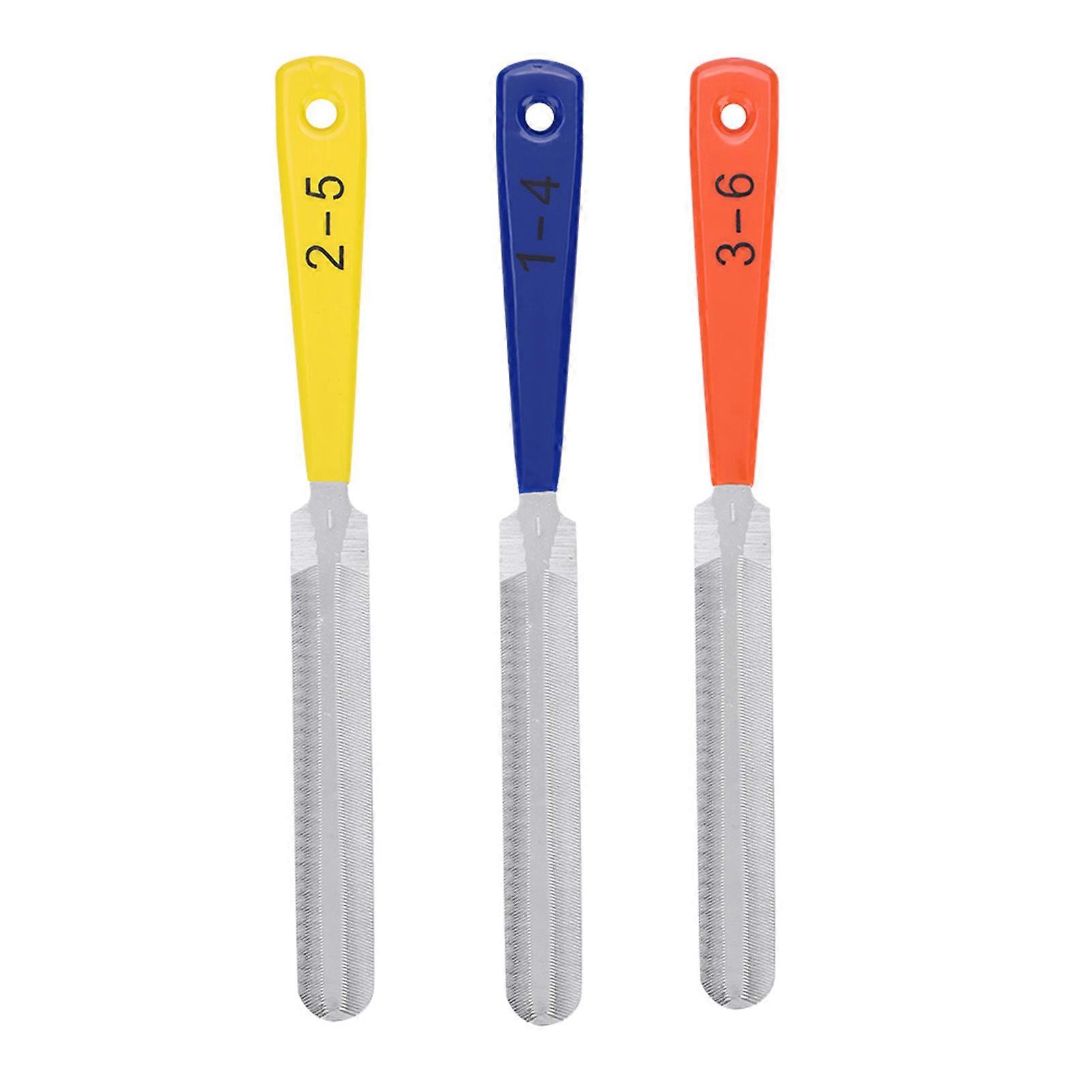 3pcs קובץ אגוז גיטרה כלי תיקון מסמר עבור בס מנדולינה בנג'ו Ukulele