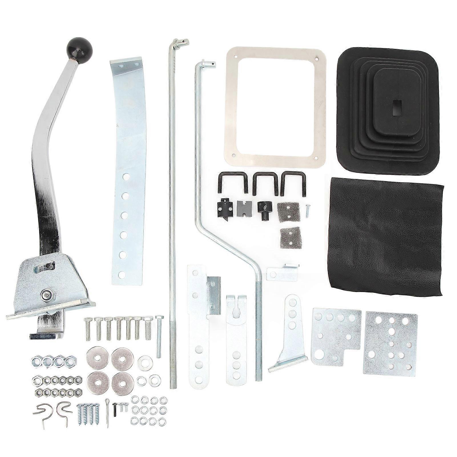 για τον Mr Gasket 7668 Three Four Speed Automatic Floor Shifter Kit 3/8-16in Ball Thread 11in Μοχλός ταχυτήτων για C6 C4 700R4 TH400 TH350