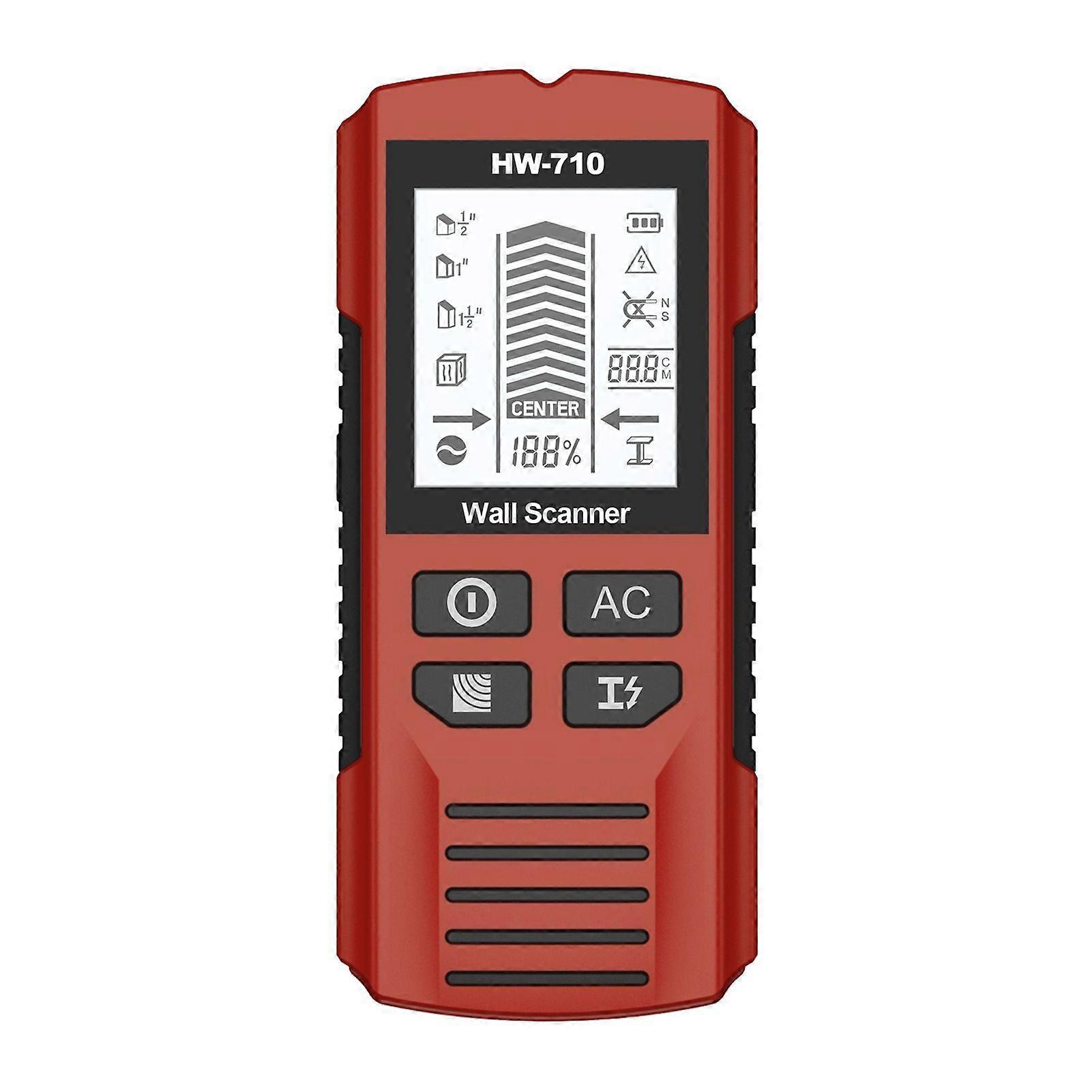 HW-710 Wall Scanner Stud Detector, Fast-Acting Wires Pipe Power Detector Studs Metal Finder Tool