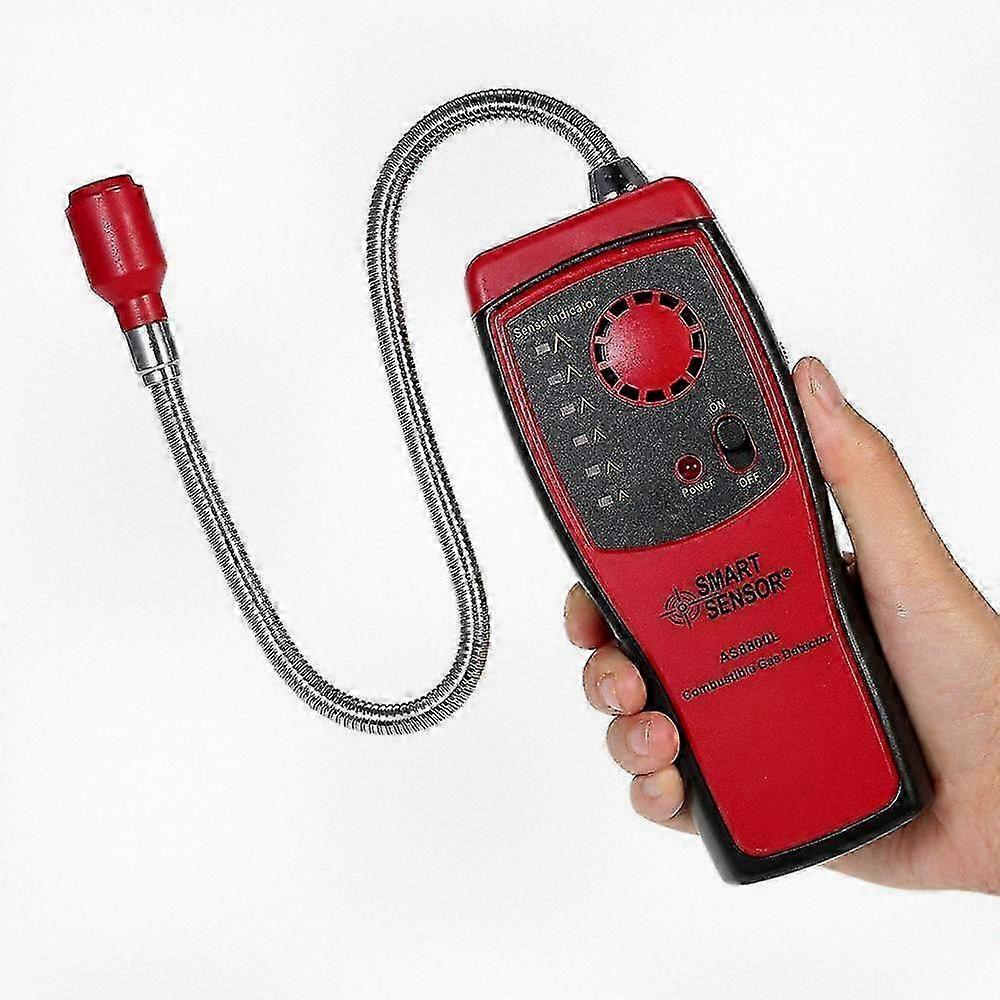 AS8800L Portable Smart Sensor, Compact Combustible Gas Detector with Audible & Visual Alarms