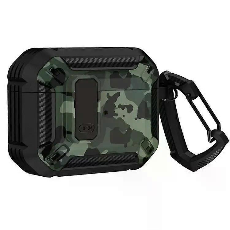 Lahdek Earphone Case for AirPods 3-Two-Tone PrintSwitch Lock & Carabiner