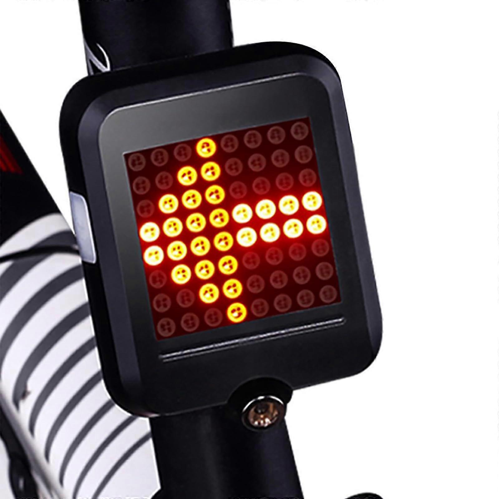 Intelligent Bike Tail Light with Automatic Direction and Brake Sensor, Smart Rechargeable Led Rear Light