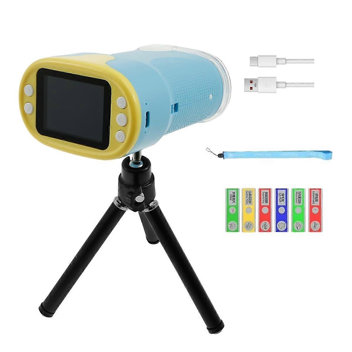 1000X Microscope for Kids, Mini Pocket Handheld Kid Microscope with 2.0Inch Screen & Slides Kit, Mini Kid Microscope