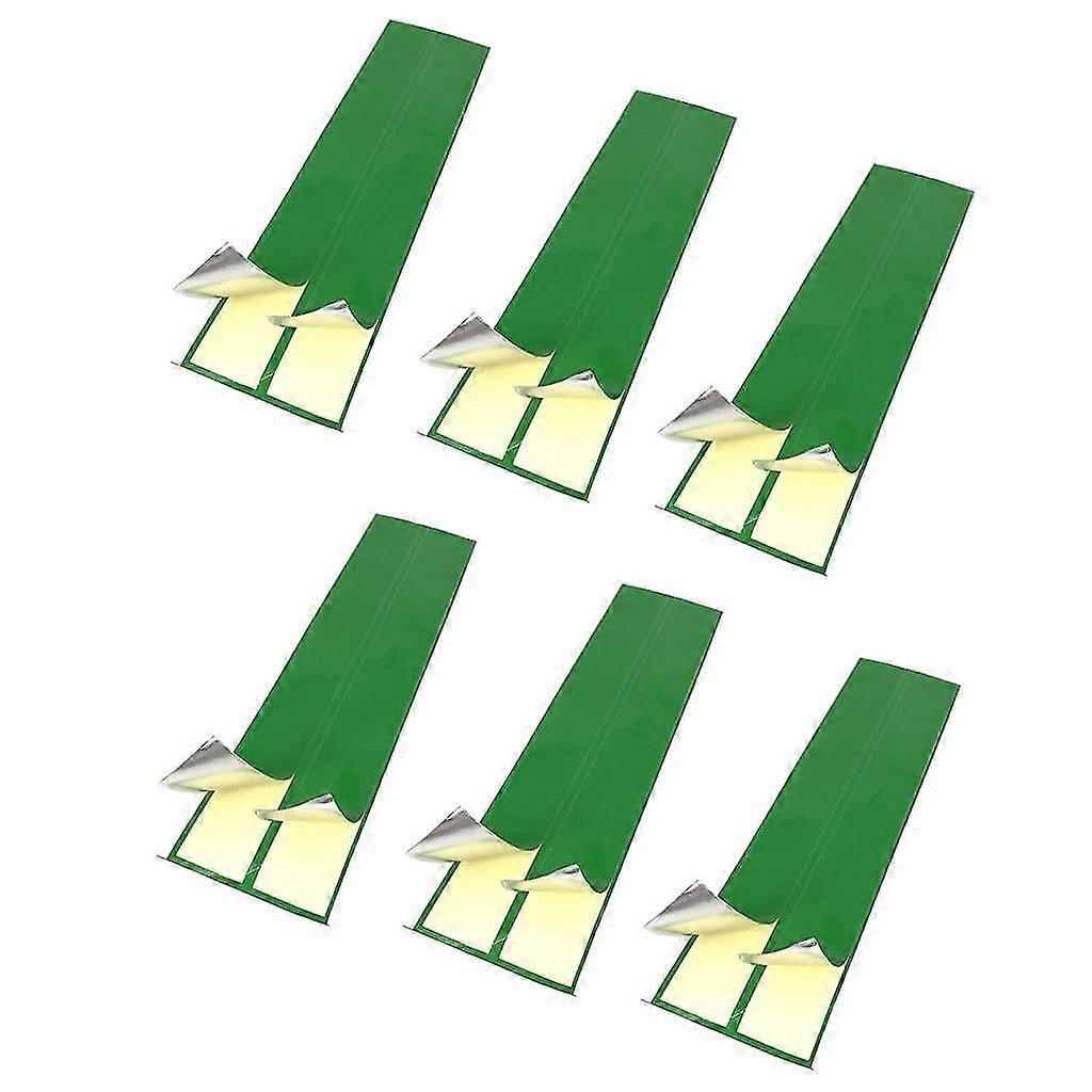 6 قطع ملصقات عالمية متينة للرماية 230 × 65 ملم أخضر