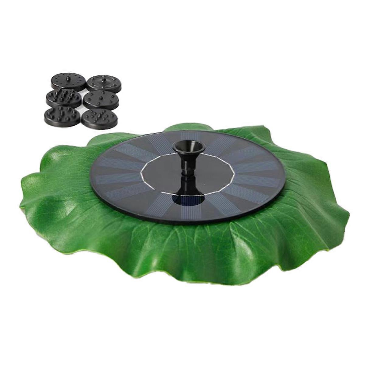 Solar Water Fountain with 6 Nozzles Mini Water Fountain Bird Bath