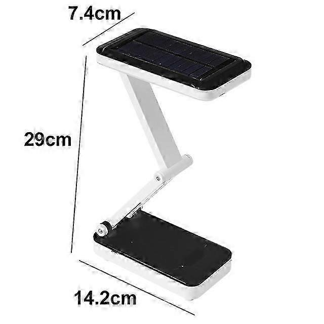 Foldable 26led Desk Lamp Rechargeable Solar Bedside Table 4500k-6000k Flicker-free Eye Protection Table Lamp 2 Gears Usb Charge
