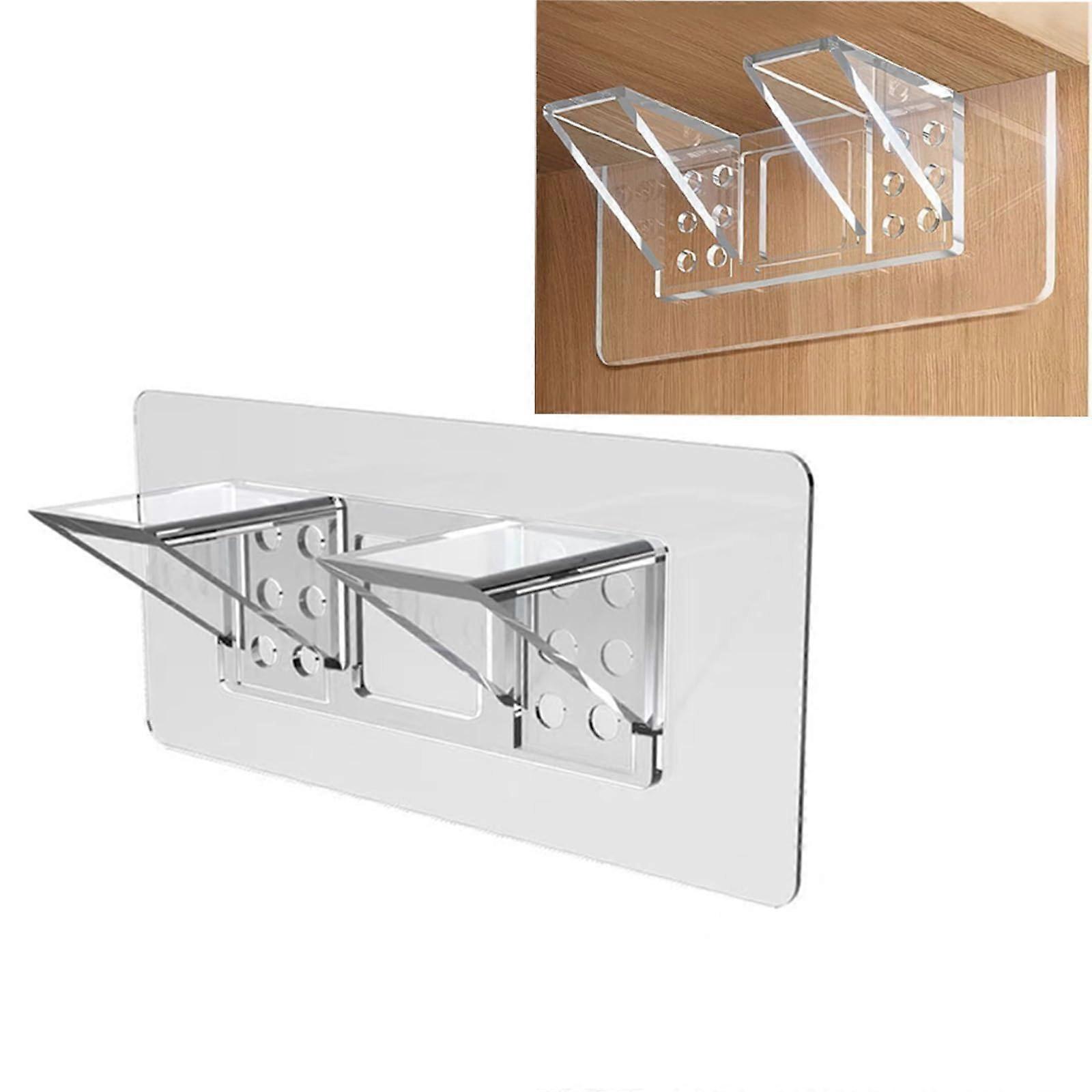 16Pcs Punch Free Shelf Support Peg, Self Adhesive and No Dril, Enhanced Support, for Kitchen