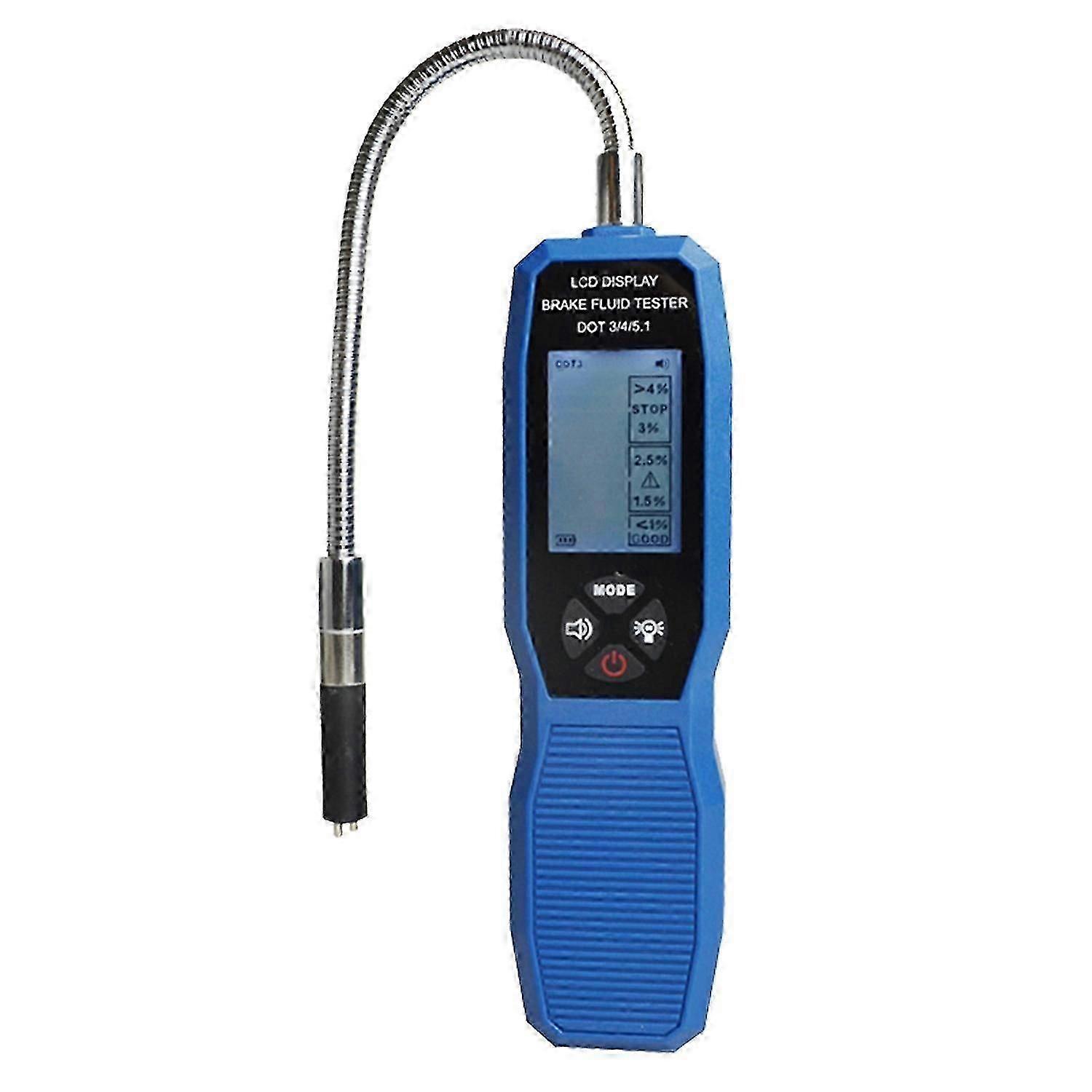 Brake Fluid Tester, LCD Display Digital Brake Fluid Tester DOT3 DOT4 DOT5.1 Tester with Sound Prompt