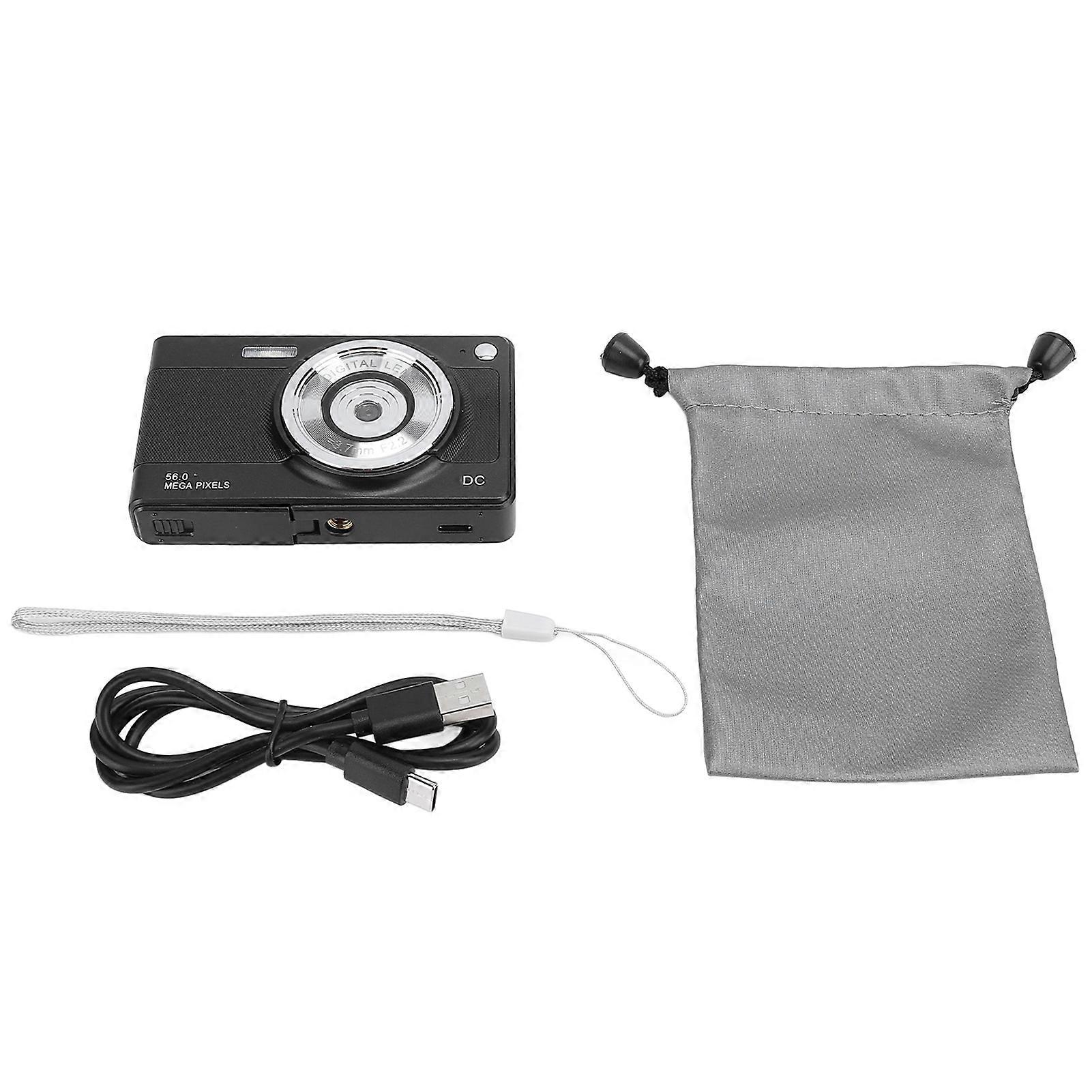 Digital 56MP High Definition 1080P 2.8in Display Screen 8x Zoom Autofocus Compact Camera for Kids Teenagers Students