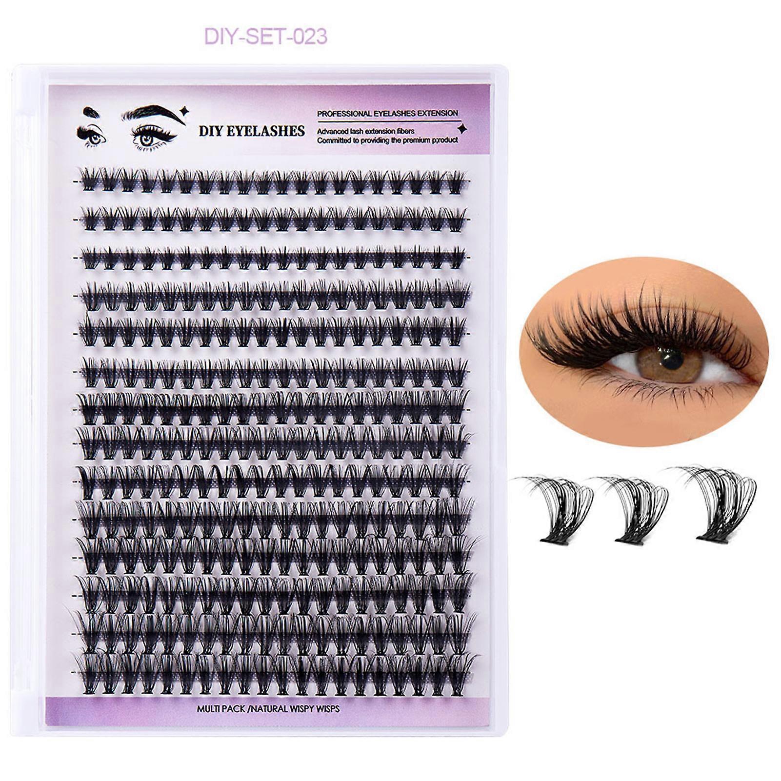 Single Eyelash Extension DIY Segmented Eyelash Thick D Curve False Eyelash for Eye Makeup