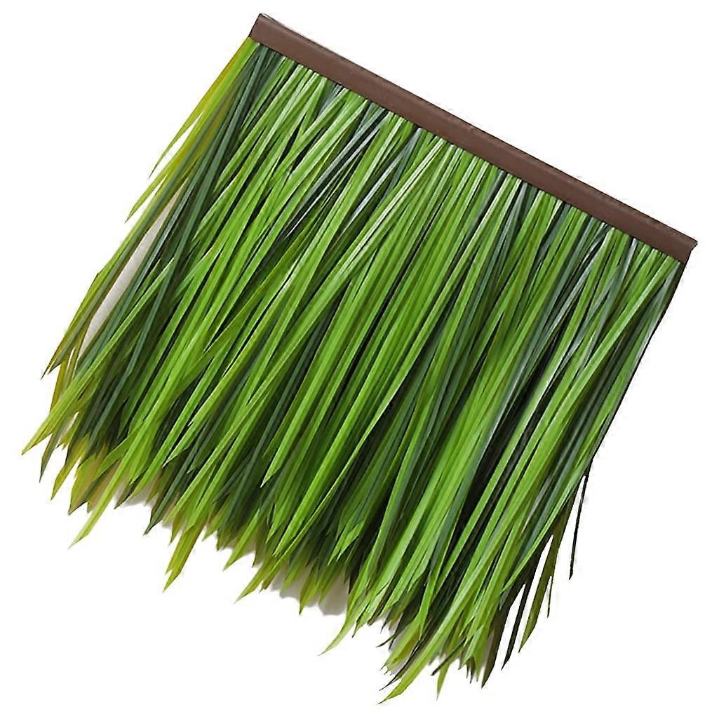 19.7x19.7 Inch Artificial Thatch Tile Roll, Man-Made Palm Thatch Material for Garden Decor and Outdoor Use