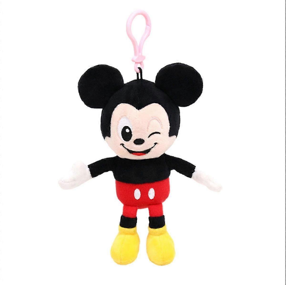 Cute Mickey Plush Keychain Doll Toy Key Ring Key Chain Bag Pendant Keyring