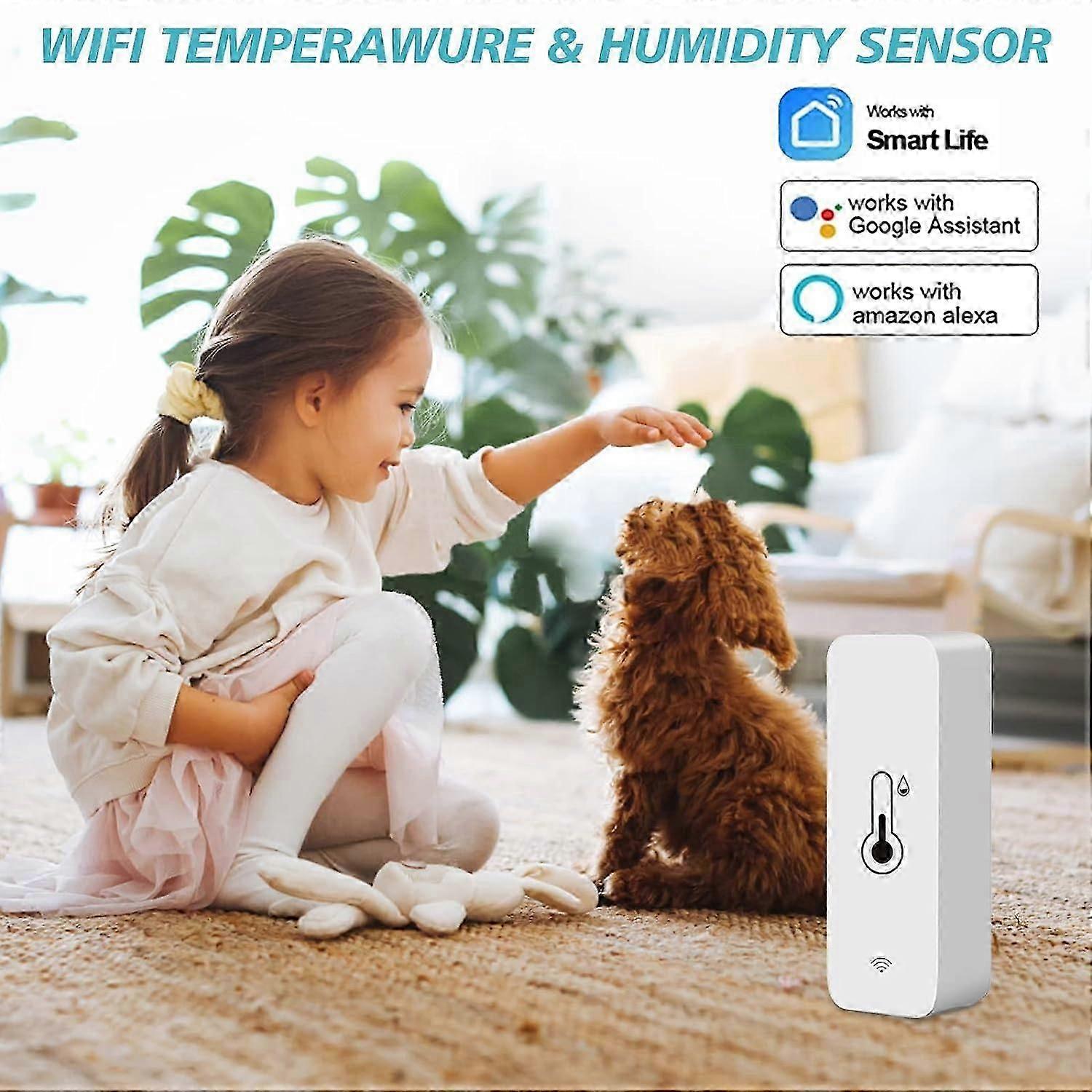 Wifi Temperature and Humidity Sensor Indoor Thermometer Hygrometer YHGBTF JUN4.19KI
