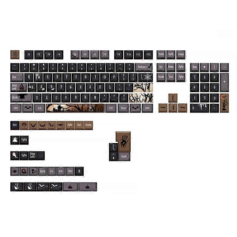 Cherry Profile Keycaps PBT DYE-SUB 136-Key Personalized Halloween Keycaps