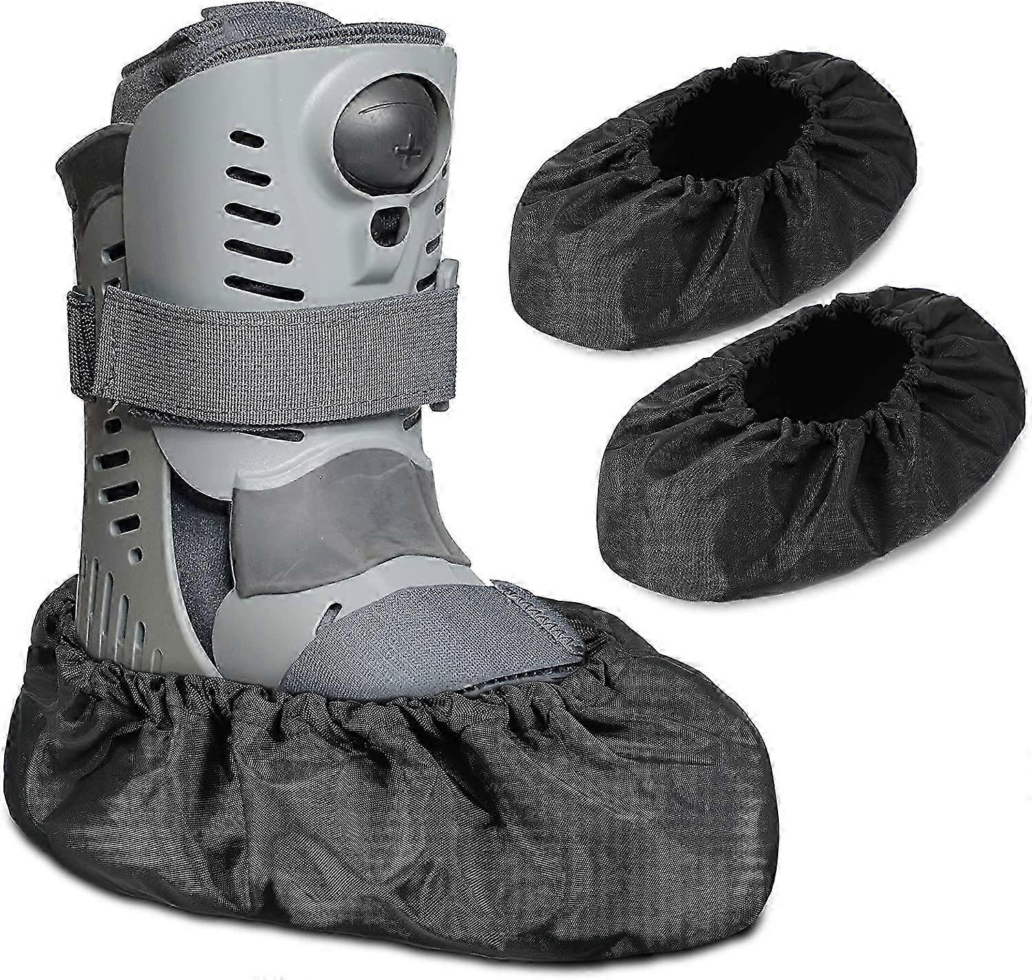 Walking boot cover non skid reusable waterproof