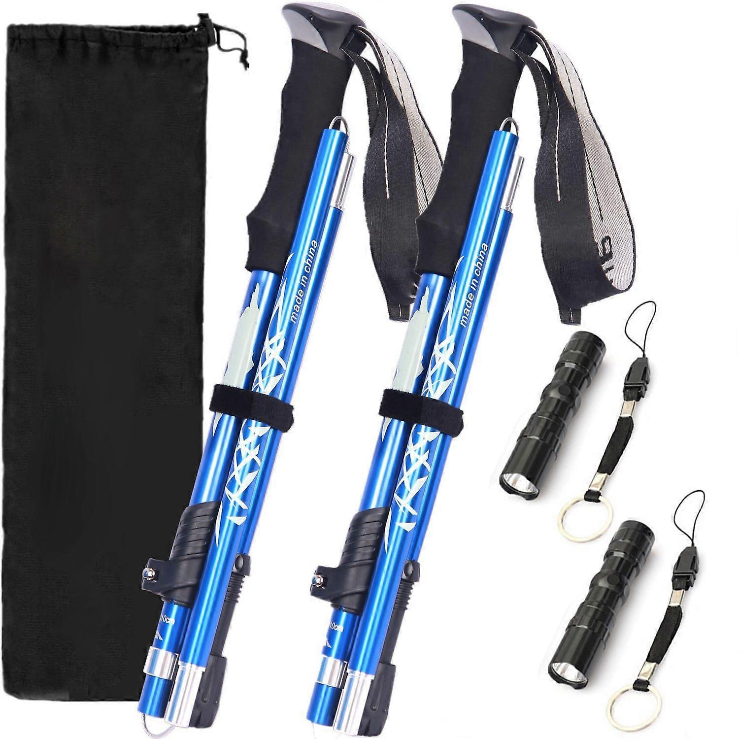 Telescopic trekking poles Walking poles foldable, adjustable lightweight durable for hiking
