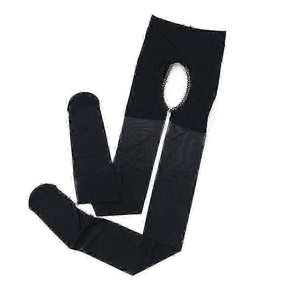 Women Open Crotch Stocking Pants Ultra-thin Sexy Summer Hose With Toes