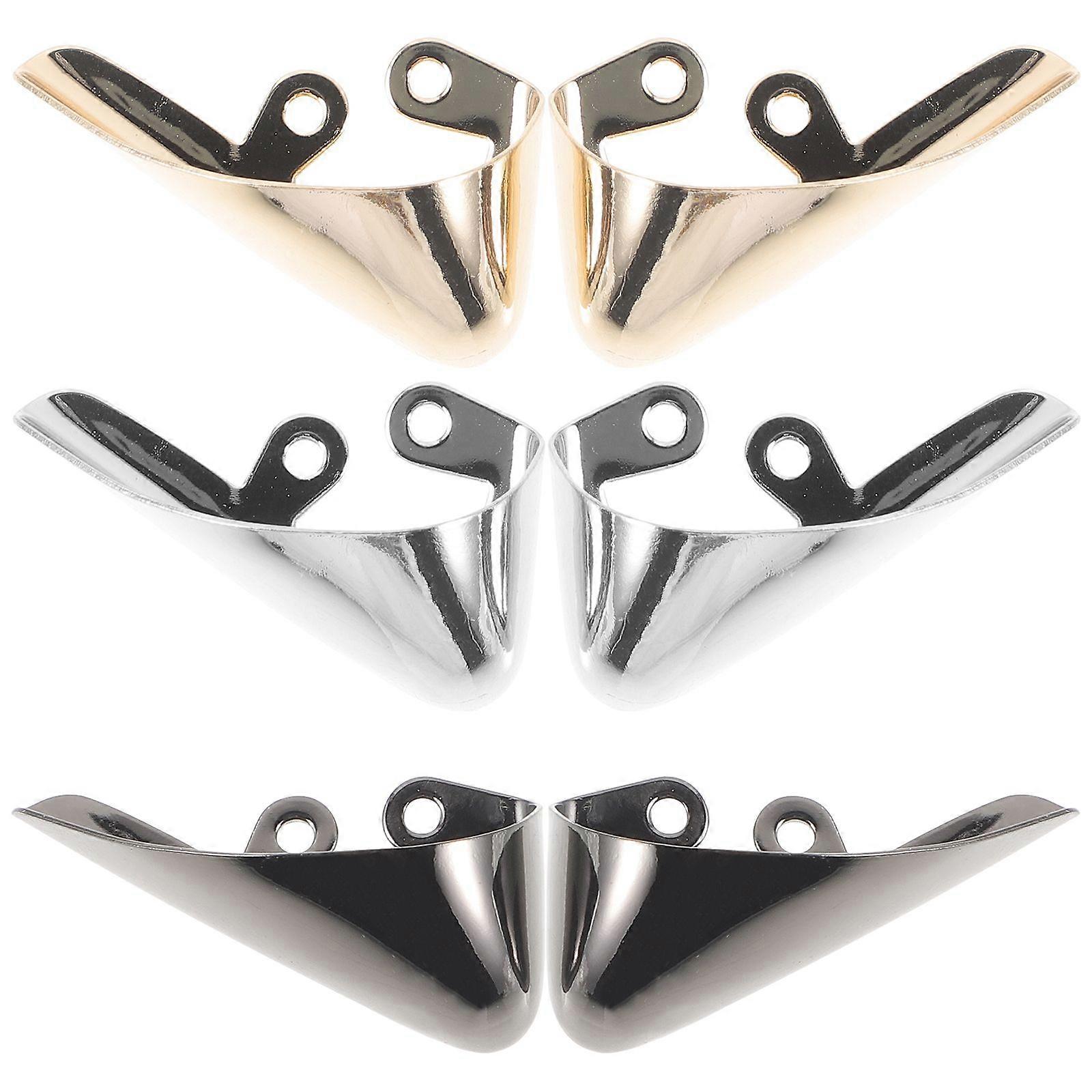 3 Pairs of Shoe Pointed Protectors Metal Pointed Shoes Covers High Heel Tip Cap Covers