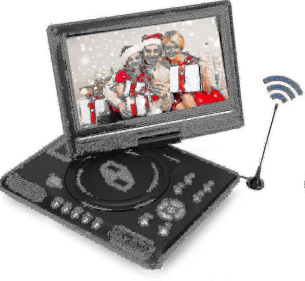 9.8 "portable Dvd Player, Mini Tv 3d Tv Sound 270  Rotating Screen, Fm Radio Function Play Cd / Dvd