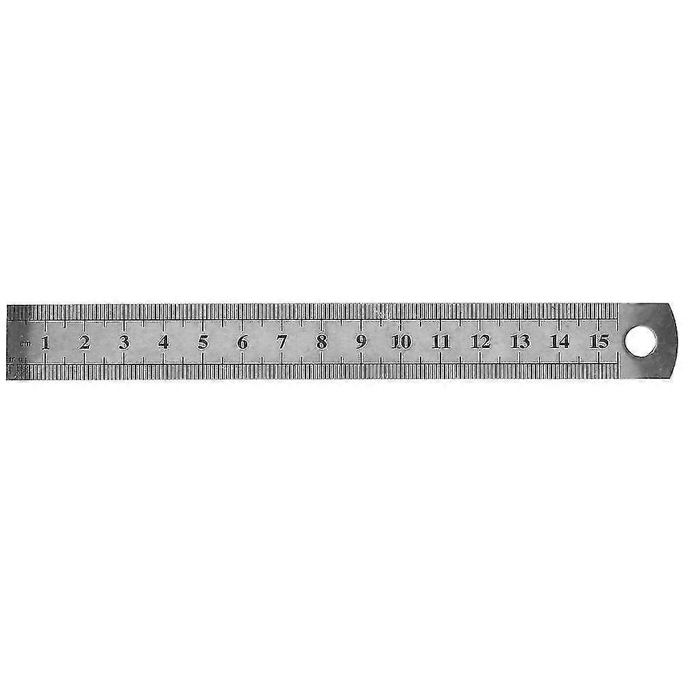 15cm 6 Inch Stainless Metal Ruler Measuring Tool