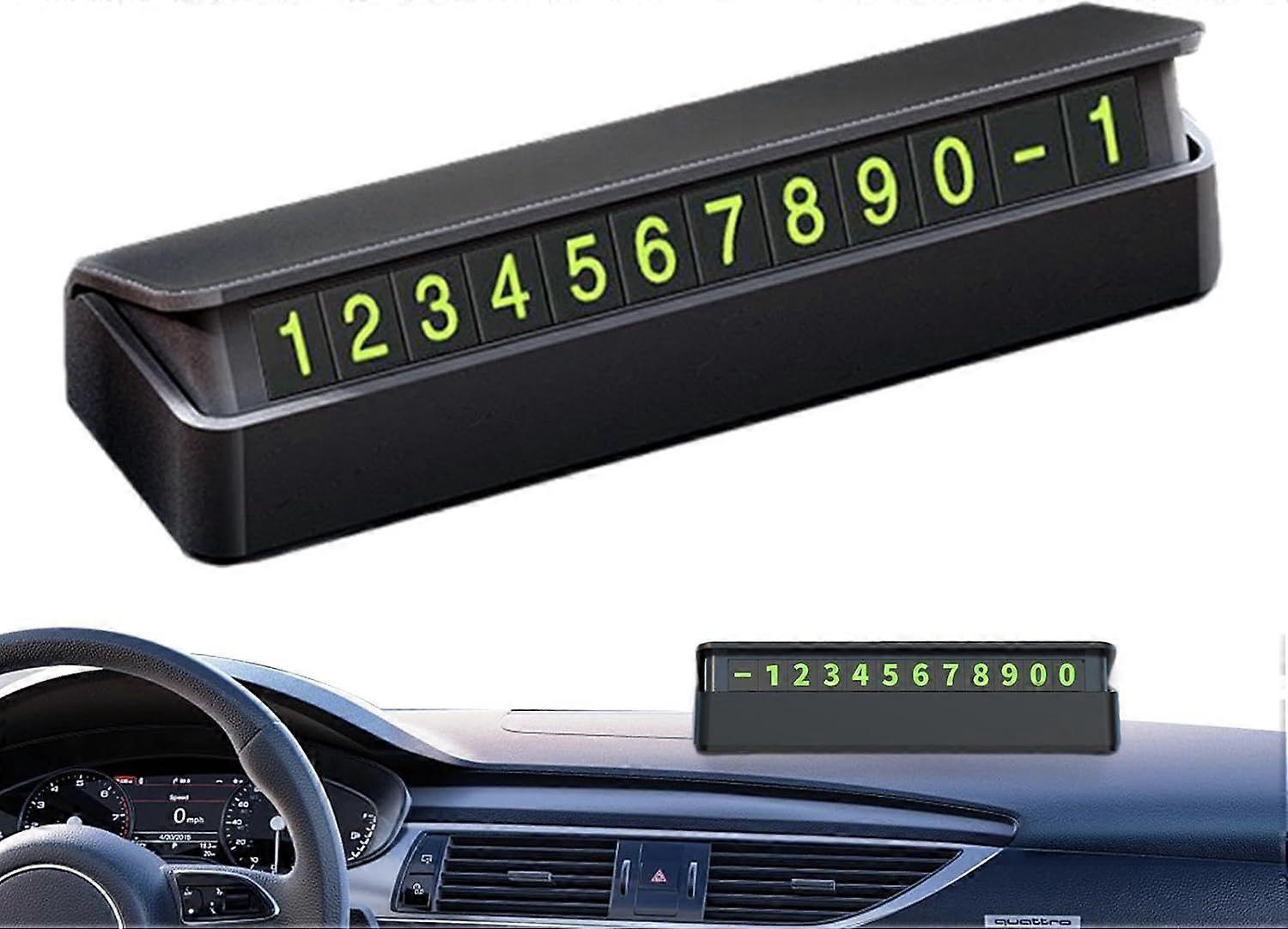 Temporary Parking Number Plate - Temporary Phone Number for Car Dashboard | Car Dashboard Number Display | Temporary Car Parking Mobile Number Display