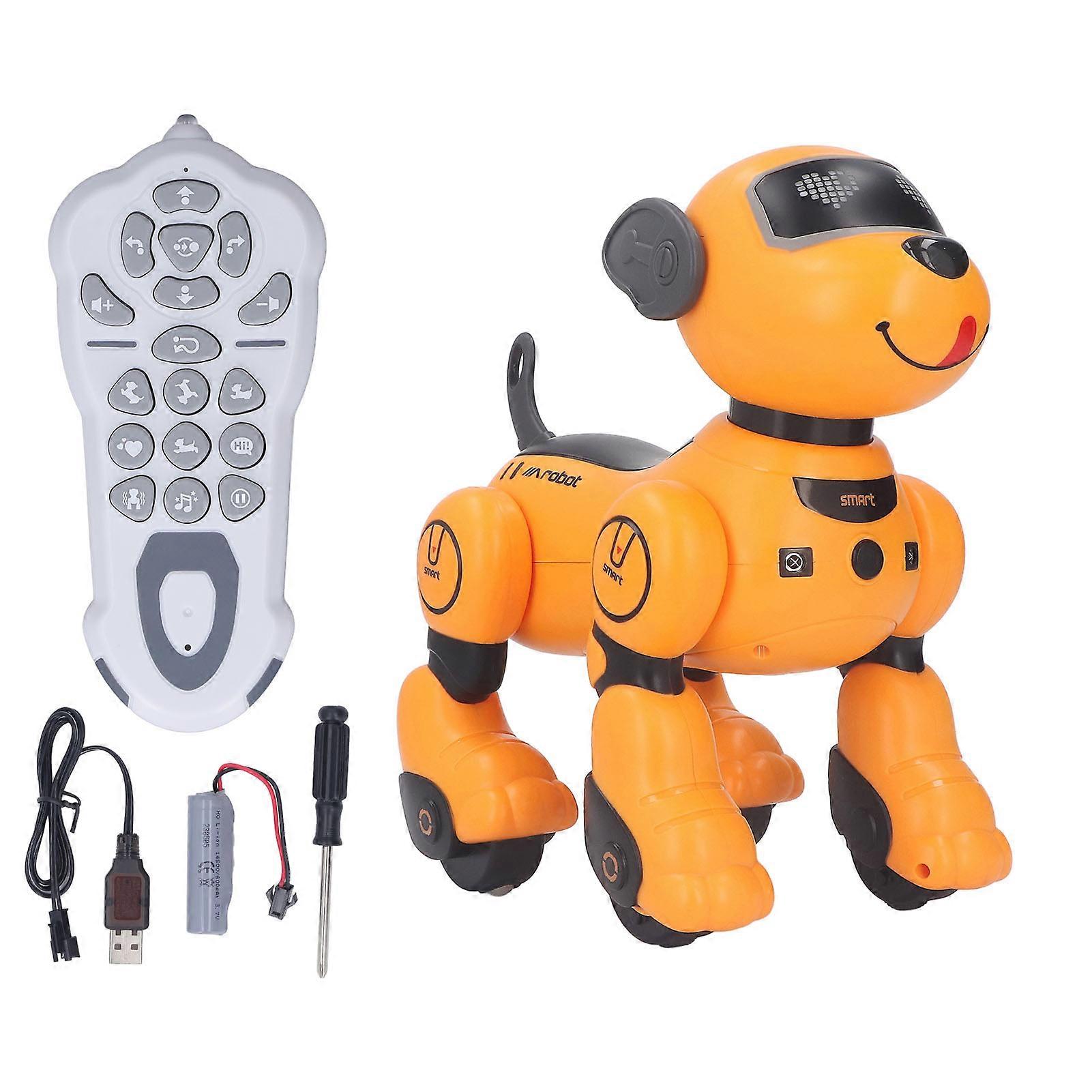 2.4G Voice Control RC Robot Dog Dancing Walking Programmable Sound Light RC Stunt Robot Dog