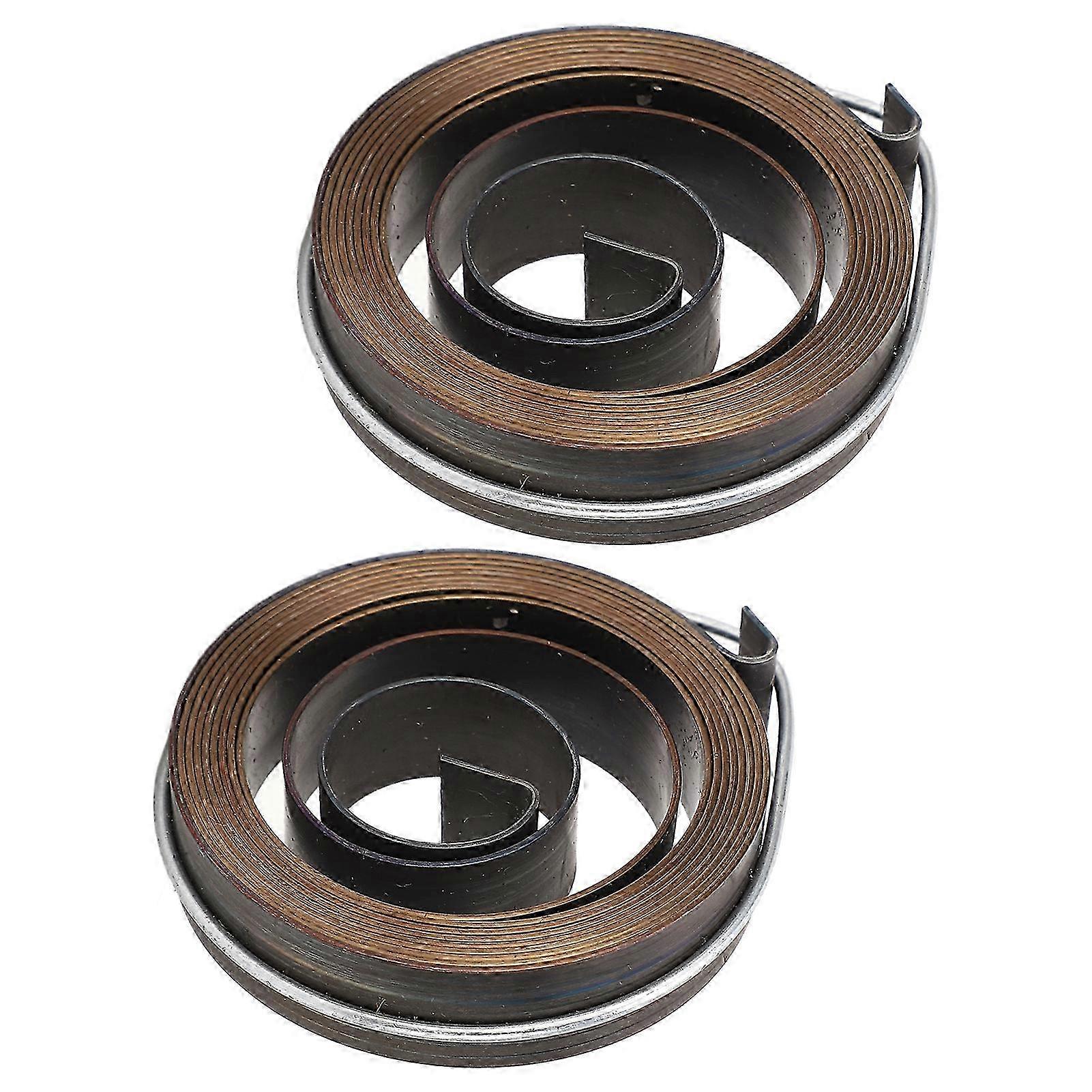 2Pcs Press Quill Return Spring Chrome Plating Bench Drill Press Quill Return Spring Kit Bench Drill