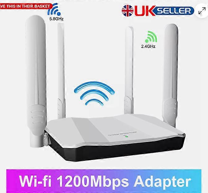 1200Mbps WiFi Router Dual Band 2.4G/5Ghz WiFi 5 Gigabit Internet Wireless Router