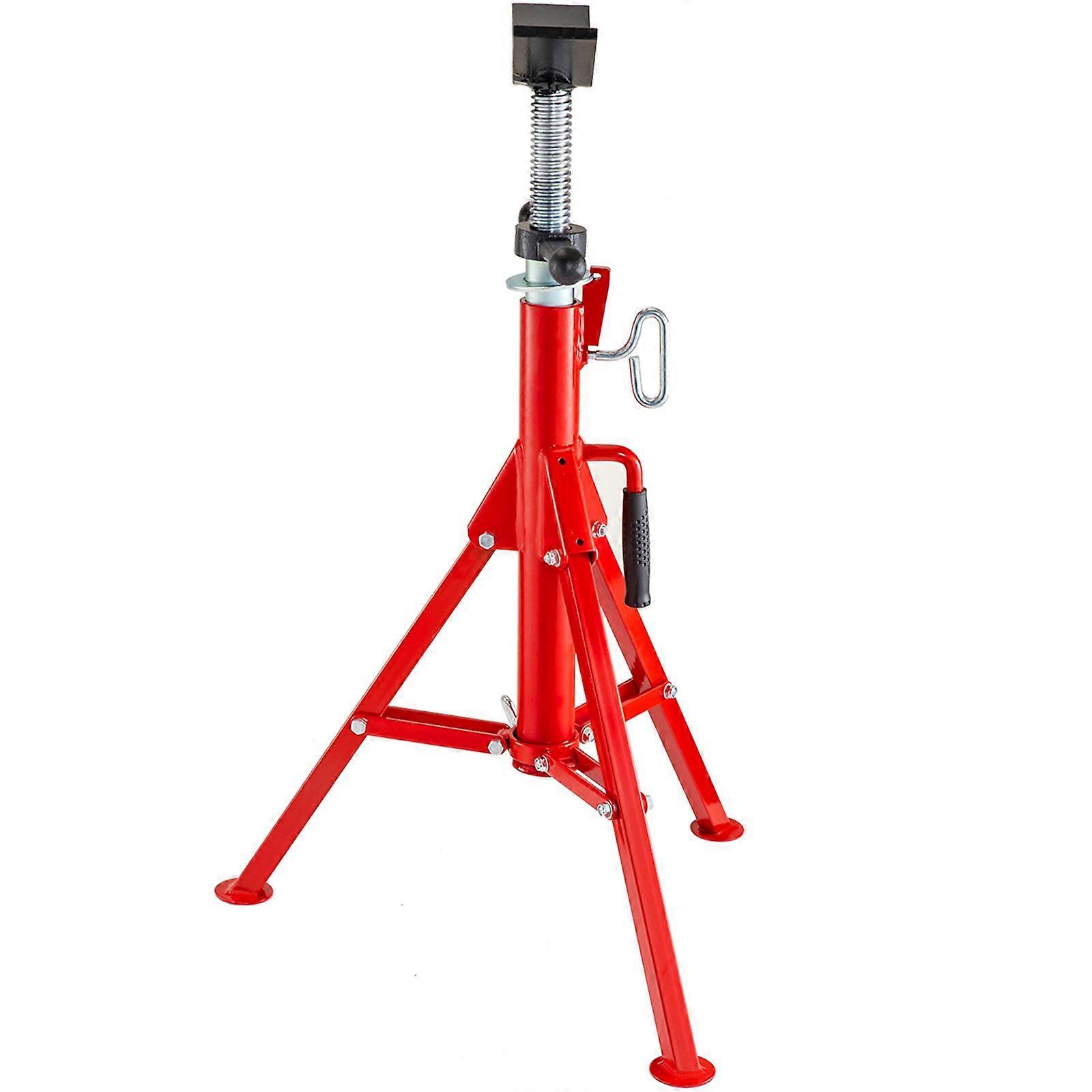 Pipe Jack Stand 4500lbs Heavy-duty Pipe Stand V-Head Folding Legs 71-132cm