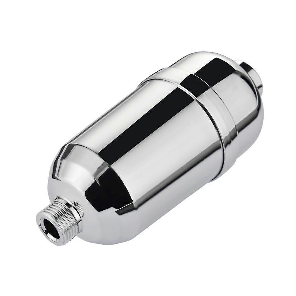 High Output Shower Water Filter Replacement Hard Water Filter Bathroom Water Softener for Removing Chlorine & Fluoride Silver