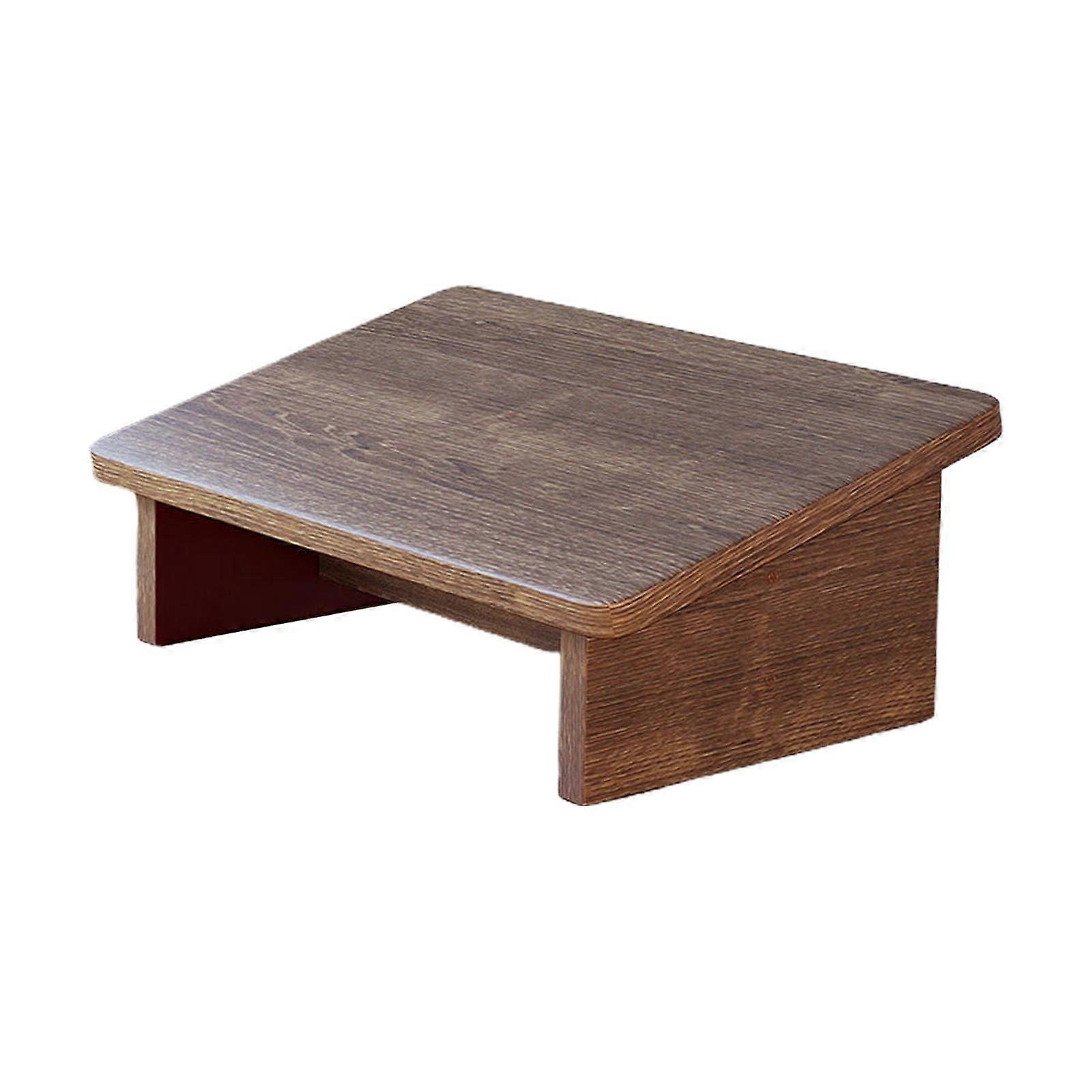 Under Desk Footrest Ergonomic Brown for Office Workers and Home Use, Adjustable Height and Non-Slip Design