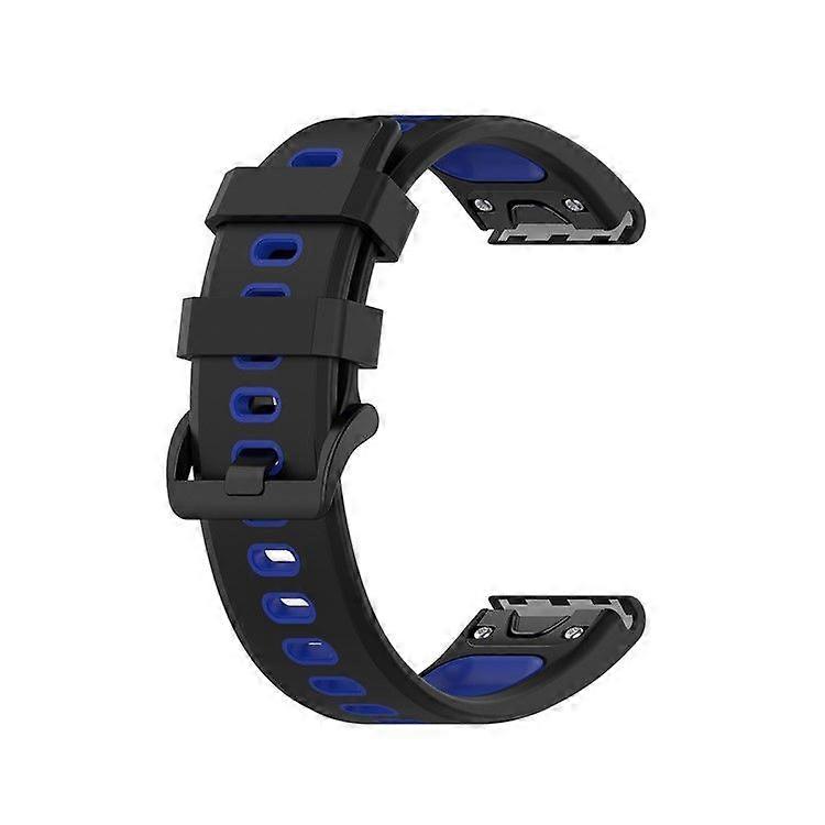 Bi-color Silicone Smart Watch Band for Garmin Fenix 7/Fenix 6/Fenix 5