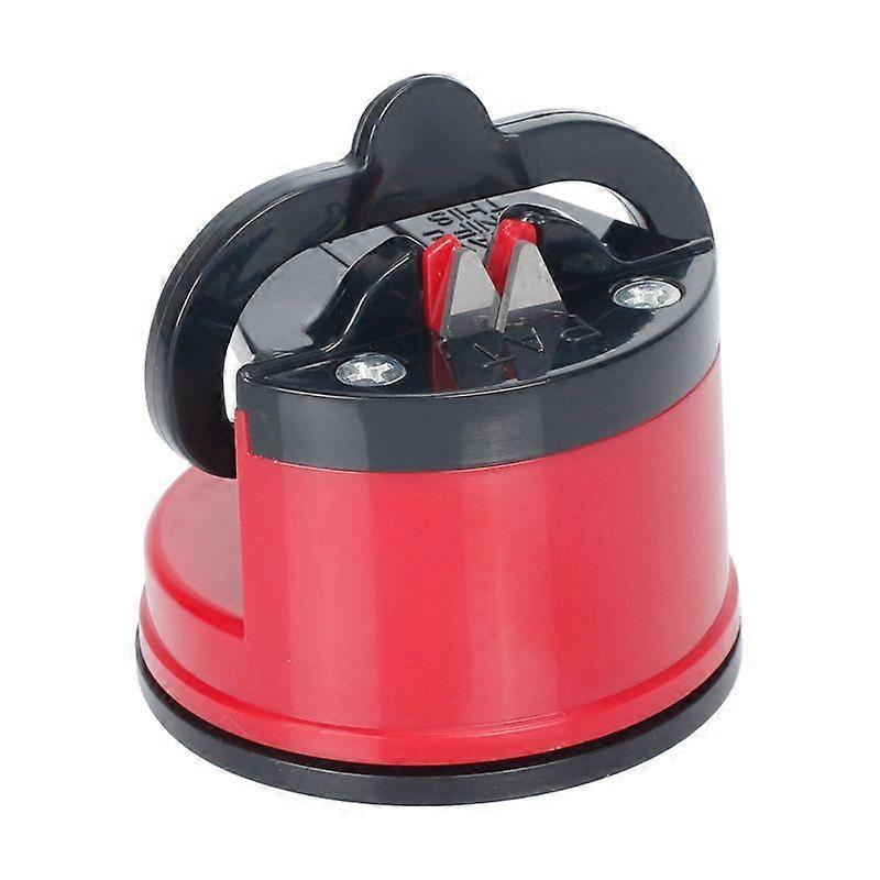 Sharpener | Knife Sharpener | Kitchen Sharpener | Scissor and Knife Sharpener | Manual Kitchen Utensil Sharpener | Kitchen Accessories | Red