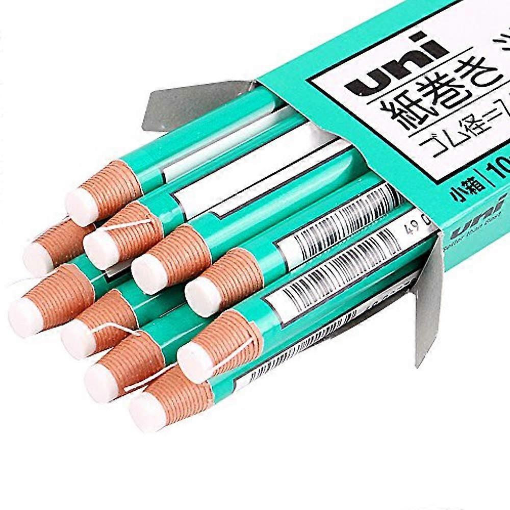 Hand Tear Sketch Eraser PenStyle Shape Pencil Eraser Pen Round Tip Highlight Rubber School Supplies 10 Pack