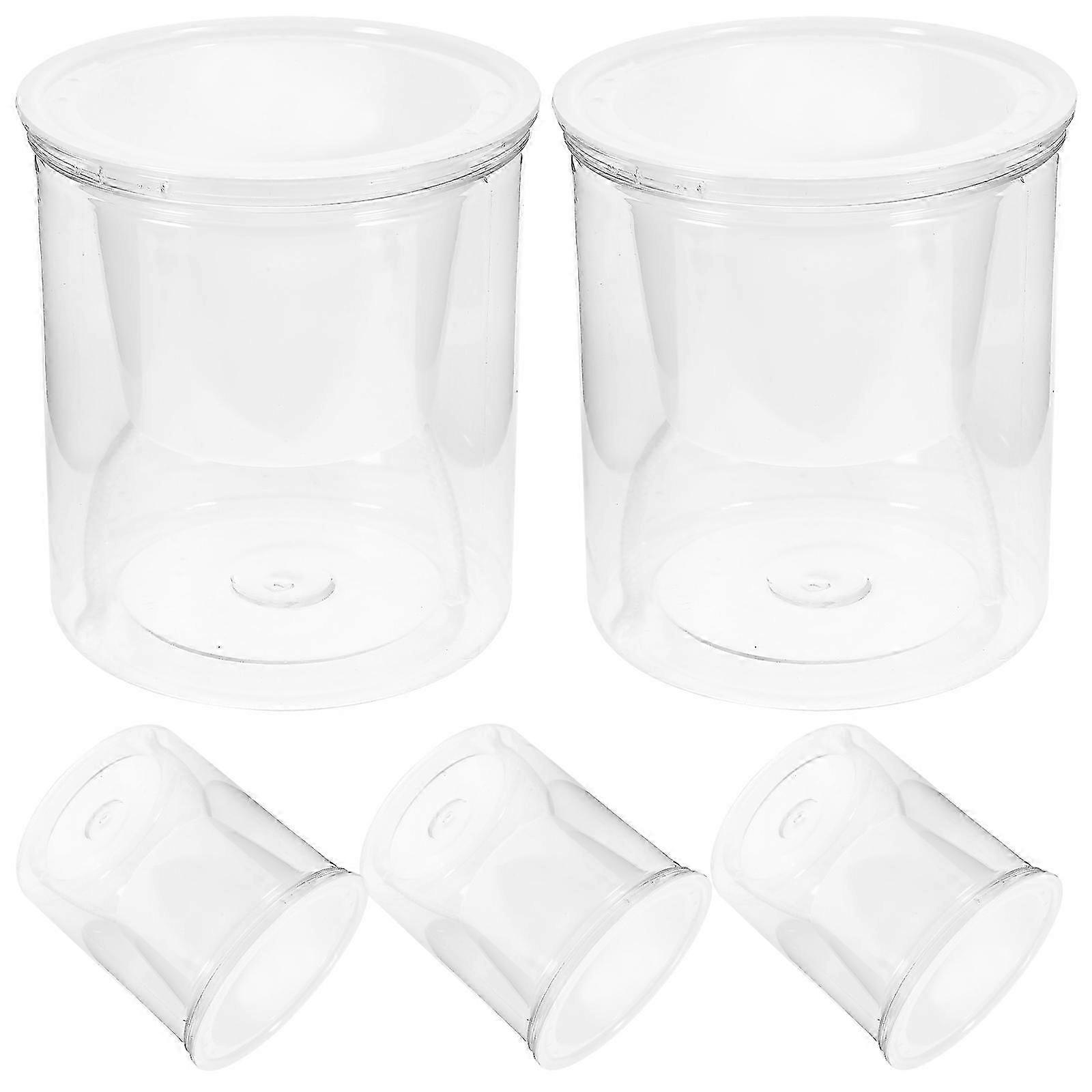 5 Sets Self Watering Planter Hydroponics Growing System 11X10cm Flowerpots