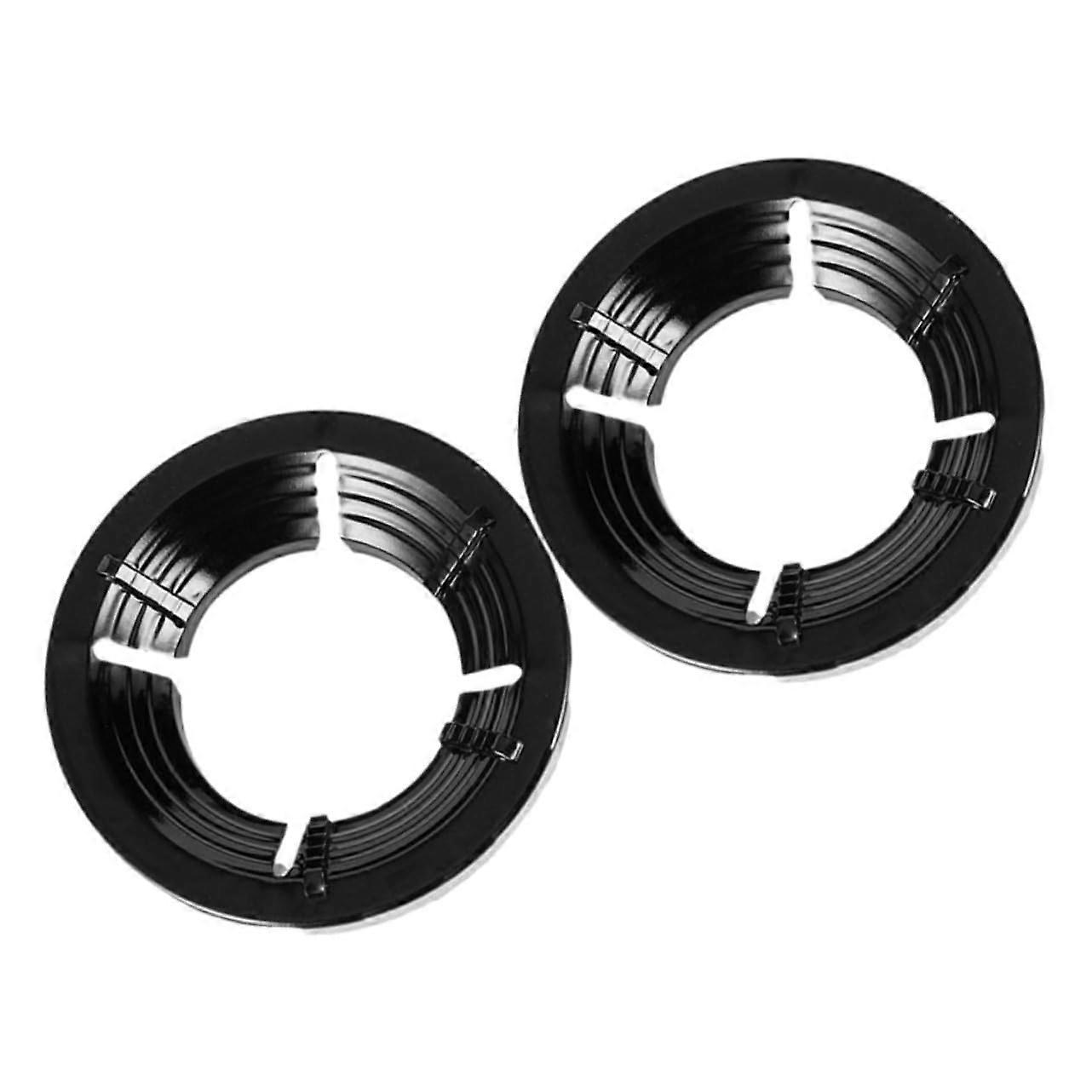 Wok Trivets 2-Piece Enamel Windproof Non-Slip Universal Burner Ring For Cast Iron Cookware Stability