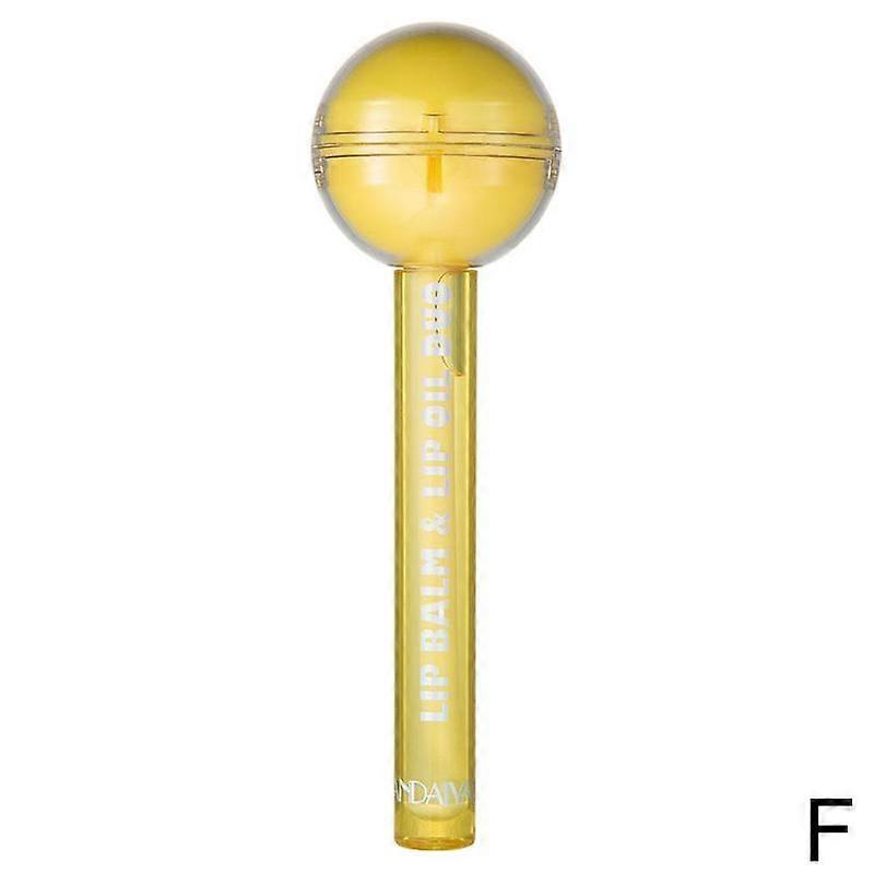 Yellow (F) $HANDAIYAN Dual-use Lollipop Color Changing Lipstick Lipstick Moisturizing Lip Oil Lip Gloss