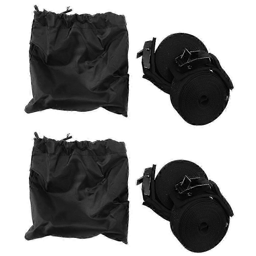 4pcs 3mx2.5cm Lashing Tie for Surfboard Kayak Roof Rack with Cam Buckle Tie Down Strap for Vehicles