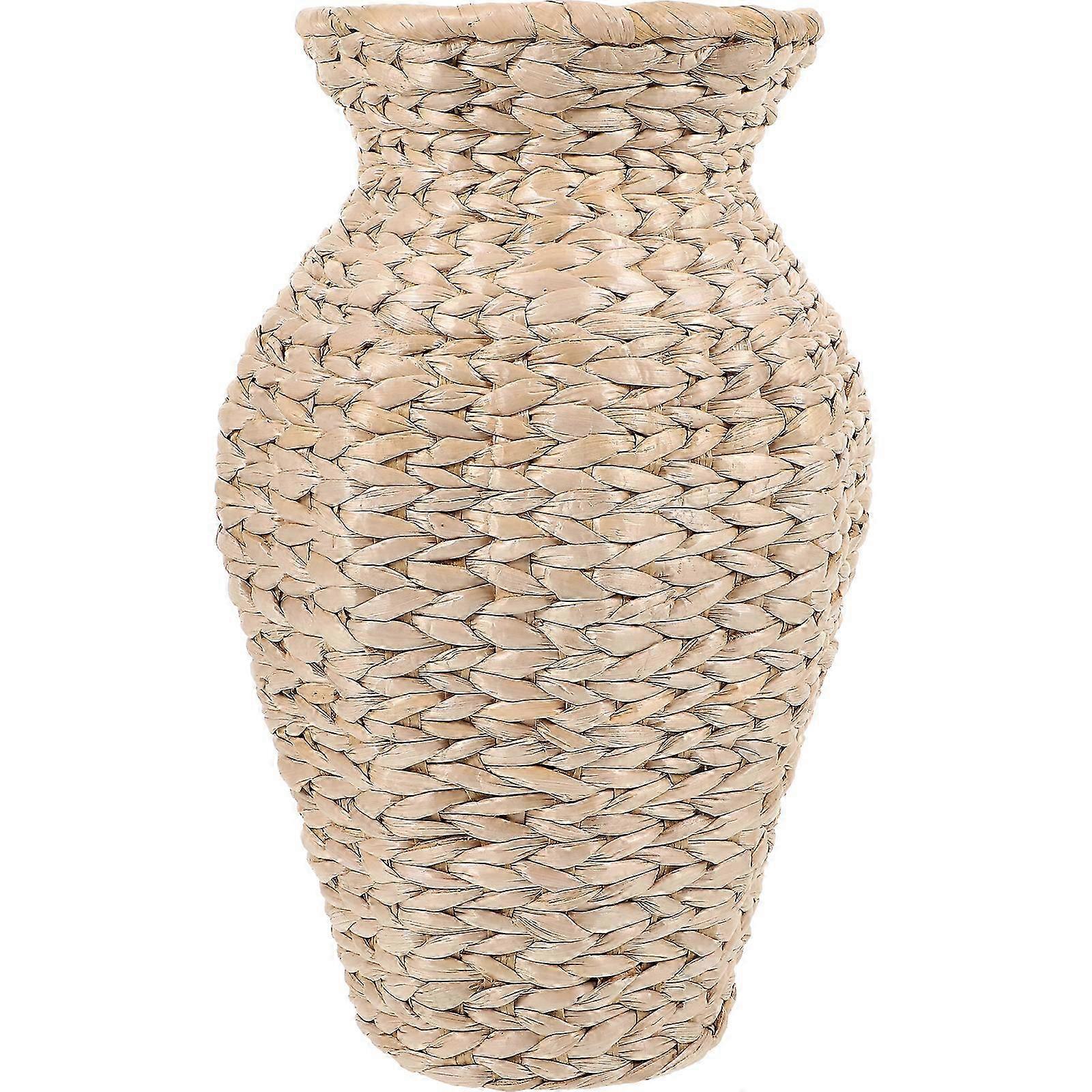 Dried Flower Vase Woven Decorative Artificial Flower Arrangement Container