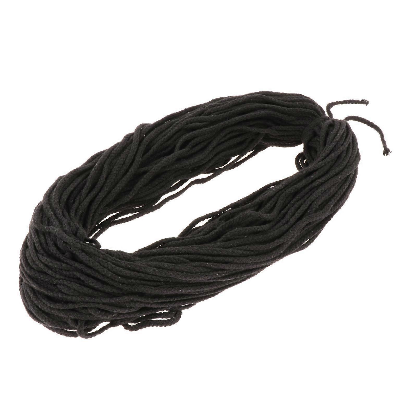 Natural Braided Rope, Thick Soft ,8 Strands Twisted Cord for Decorative Projects