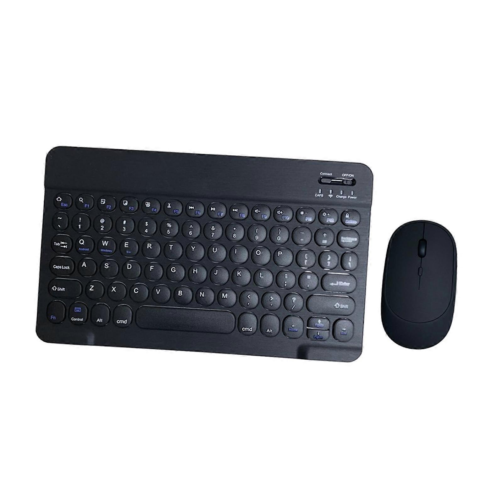Vintage Round Keycap Keyboard Universal Lightweight for Laptops Phones -