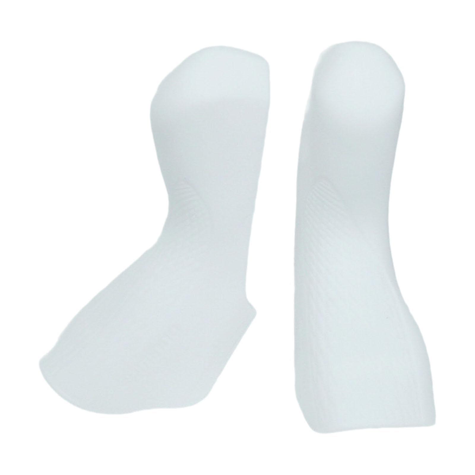 R8020 Brake Lever Covers, 2X Scratch-Resistant Anti-Slip Replacement Caps, White, Compatible with R8020 Brake System