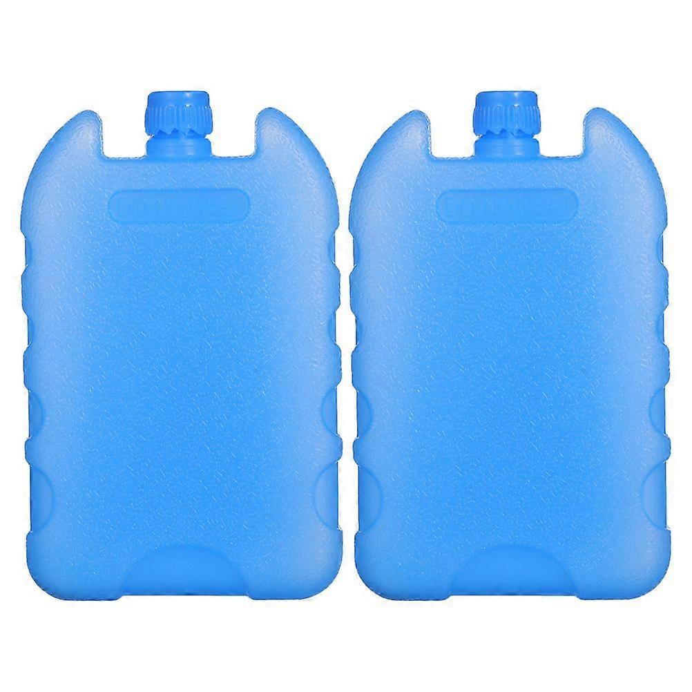 2pcs Air Conditioner Fan Ice Packs Reusable Cooler Ice Packs Long Lasting Freezer Blocks For Coolers Easy To Fill Plastic Ice Packs Versatile Ice Pack
