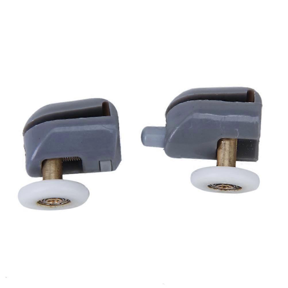 Shower Door Rollers Runners Wheels For Bathroom Installation 25mm Wheel Diameter Alloy Round Shape Replacement 2Pcs