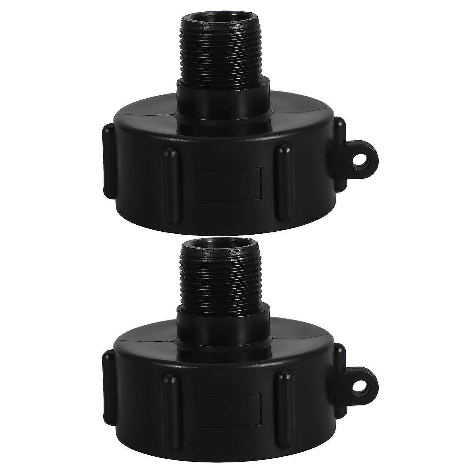 Water Tank Connector Efficient IBC Tons Bucket Accessories 8.00X7.00X6.40CM 2Pcs