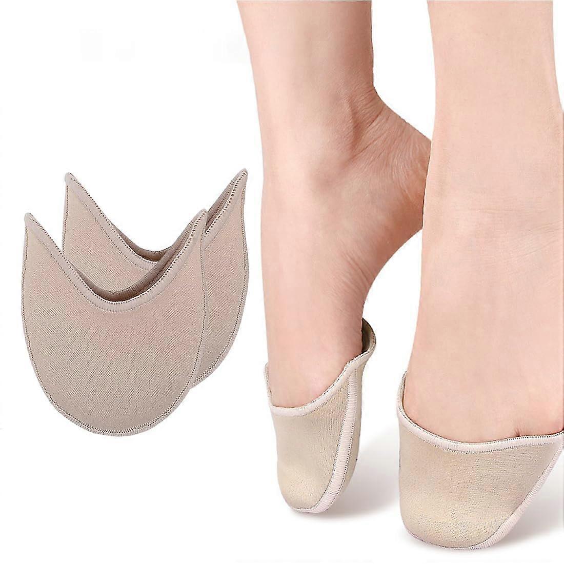Toe Pads for Ballet – Fabric Pointe Shoe Toe Protectors, Half Padding, Soft Covers, Foot Adaptable, Toe Relief